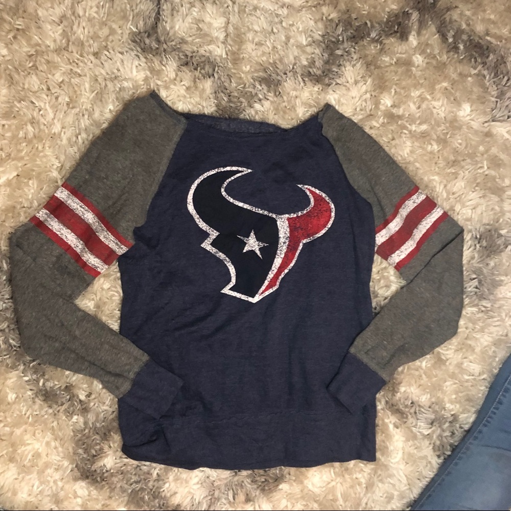 Texas Longhorns wide neck sweater!